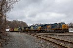 A Trio of GE's lead M424 into West Springfield Yard